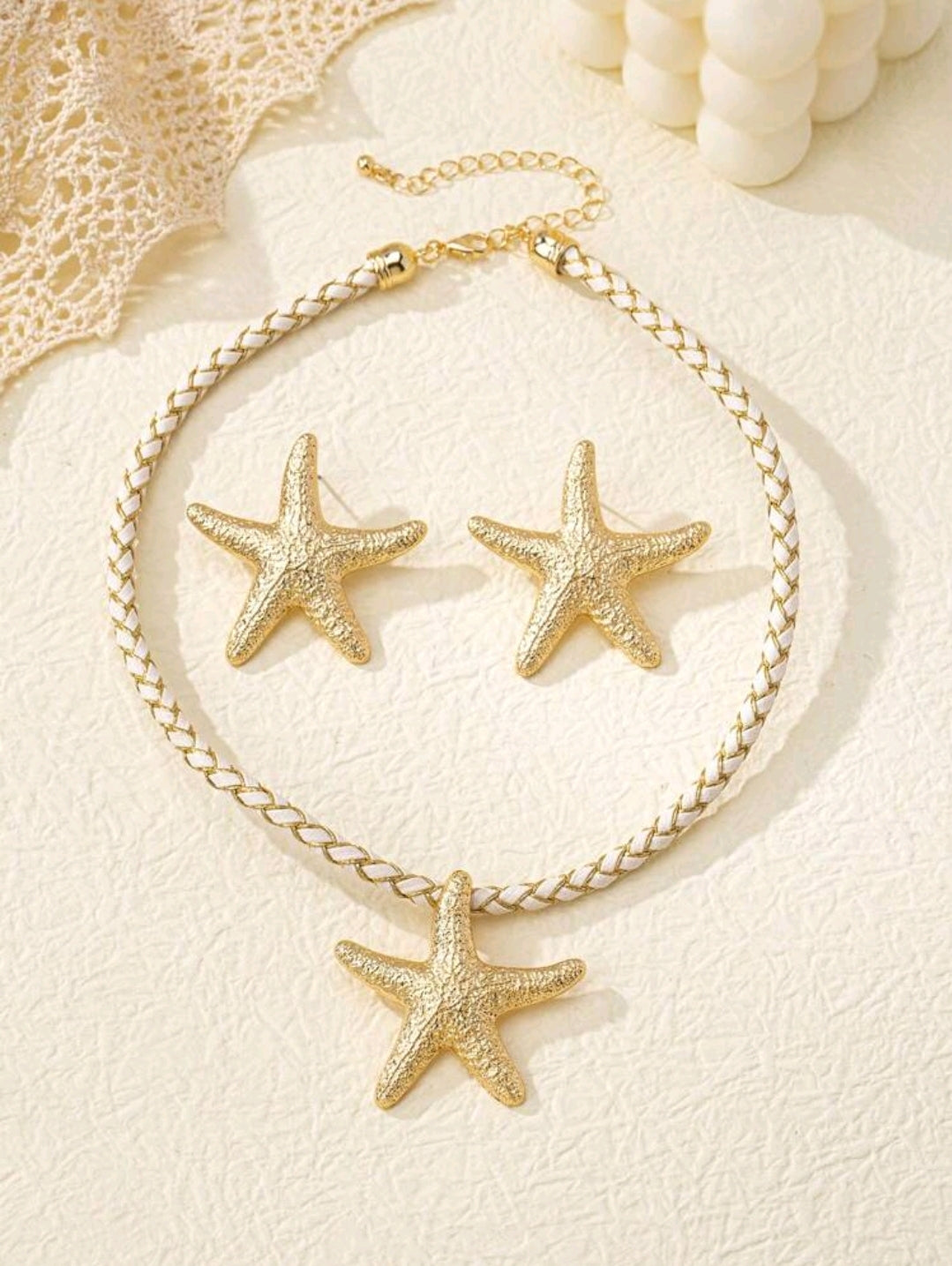 SET COLLAR ESTRELLA ACERO